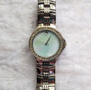 Women's Mother of Pearl & Crystal Wristwatch
